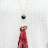 ViVi Liam Jewelry Magic Merlot Silk Necklace 1 ViVi Liam Jewelry Magic Merlot Silk Necklace
