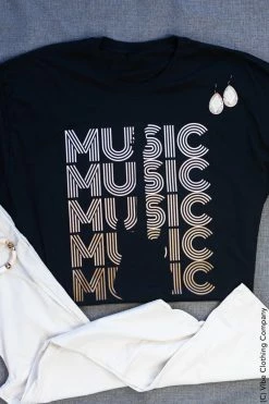 Mark New Graphic Tees Music City Graphic Tee