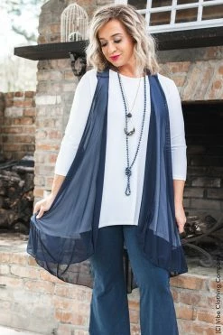 Vibe Clothing Company Vibe High Low Vest - Solid