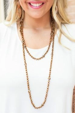 028 Leopard Pave Wrap Necklace - Dk Gold New Jewelry