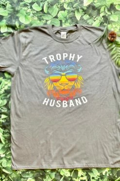 Custom Tee New Graphic Tees Trophy Husband Graphic Tee