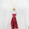 ViVi Liam Jewelry New Jewelry Ravishing Redwood Silk Necklace