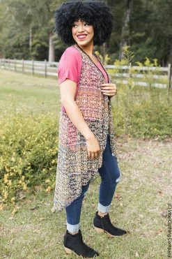 006 New Cardigans & Vests Season Serenade High Low Vest