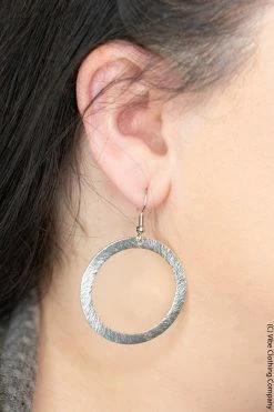 Vivi Silver Circles Earrings