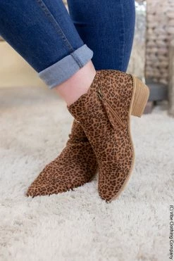 Corkys Speckled Leopard Booties