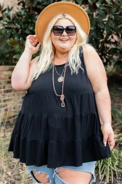 001 New Basics Spring Siesta Babydoll Tank