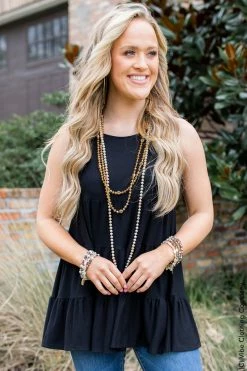 001 New Basics Spring Siesta Babydoll Tank