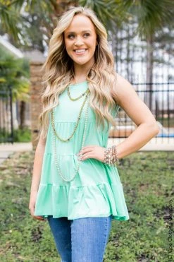 001 New Basics Spring Siesta Babydoll Tank