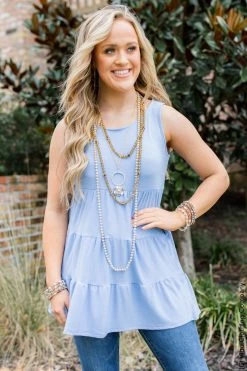 001 New Basics Spring Siesta Babydoll Tank