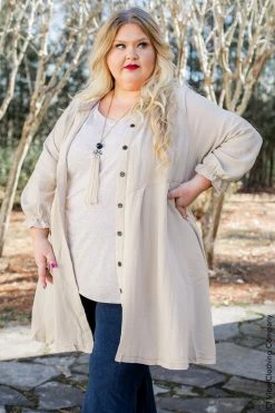 Umgee Stand In The Storm Button Up Dress