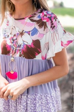 041 Summer Vacay Babydoll Top