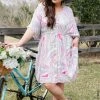 Umgee Swirls Button-up Dress/Cardigan