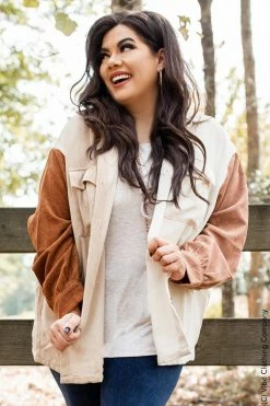 Entro New Tops Take The Train Corduroy Shacket