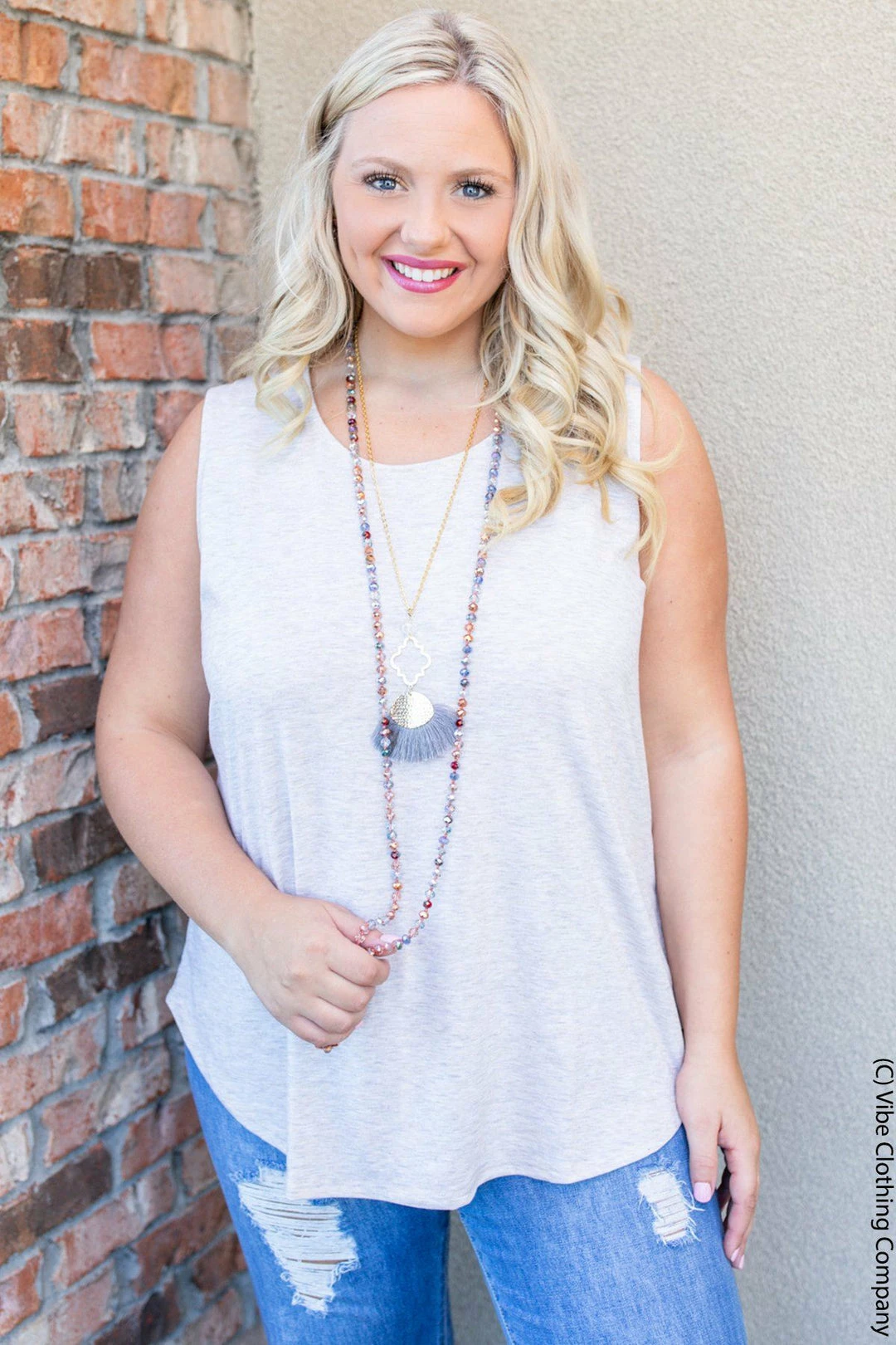 ShopBasic Tamelin Tank - Oatmeal New Basics 6 ShopBasic Tamelin Tank - Oatmeal New Basics