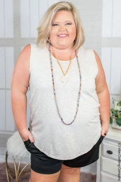 ShopBasic Tamelin Tank - Oatmeal New Basics