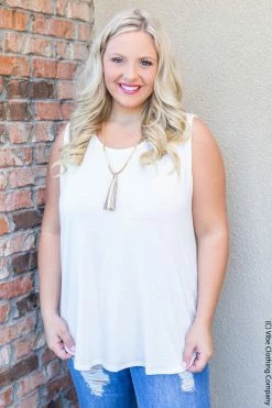 ShopBasic New Basics Tamelin Tank - White