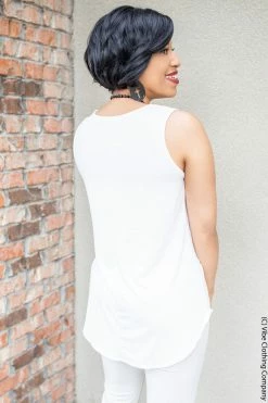 ShopBasic New Basics Tamelin Tank - White 11 ShopBasic New Basics Tamelin Tank - White