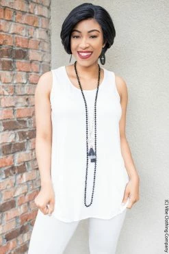 ShopBasic New Basics Tamelin Tank - White