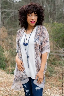 003 New Cardigans & Vests Trending Tranquility Kimono