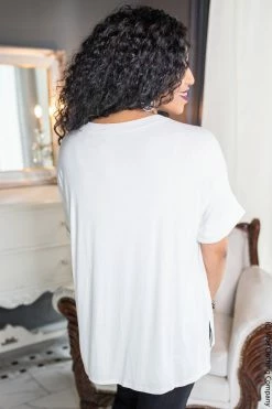 Shop Basic P9-247 Red, White & Blue Collection Trystan Tee - Soft White 11 Shop Basic P9-247 Red, White & Blue Collection Trystan Tee - Soft White