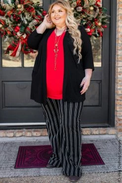 Gina Tuxedo Stripe Palazzos New Bottoms