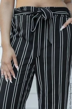 Gina Tuxedo Stripe Palazzos New Bottoms