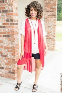 Vibe Clothing Company Vibe High Low Vest - Solid