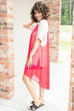 Vibe Clothing Company Vibe High Low Vest - Solid