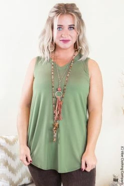 006 New Basics Victory Tank - Olive