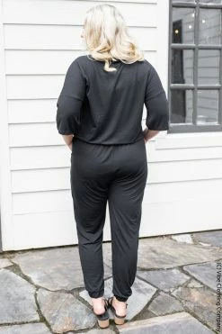 Zen When I Come Around Romper - Black