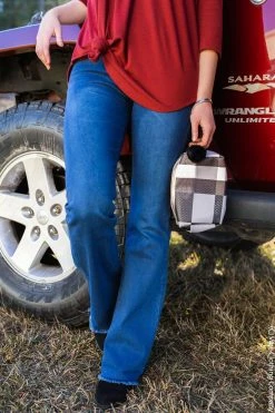 Vibe Clothing Company Wyatt Flares-Distressed Hem