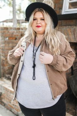 BluPepper New Cardigans & Vests You Dropped A Bomb On Me Bomber Jacket