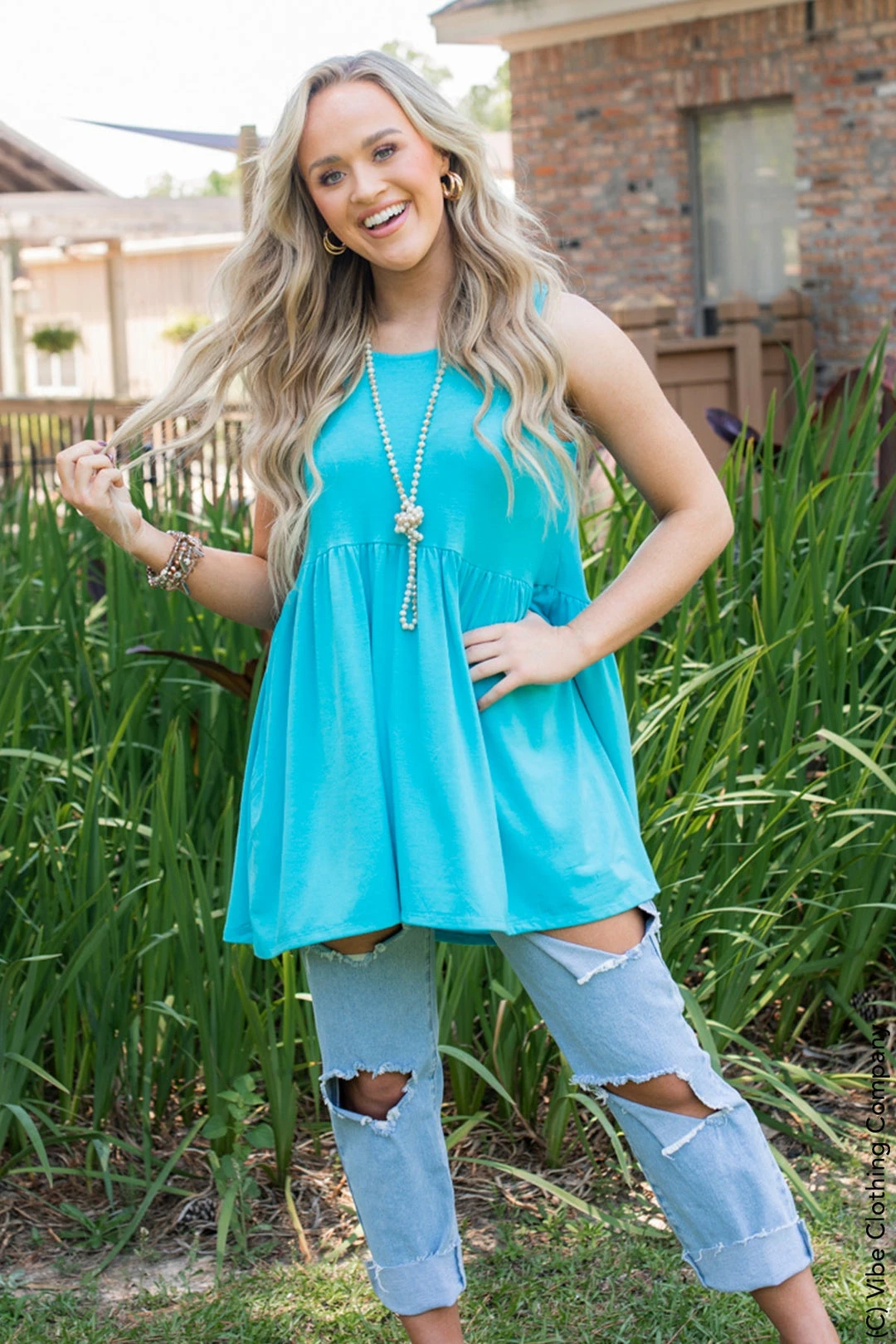 001 Sun & Fun Babydoll Tank 13 001 Sun & Fun Babydoll Tank