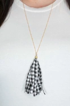ViVi Liam Jewelry Buffalo Plaid Necklace New Jewelry