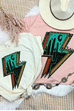 Mark Tee New Graphic Tees Desert Lightning Graphic Tee