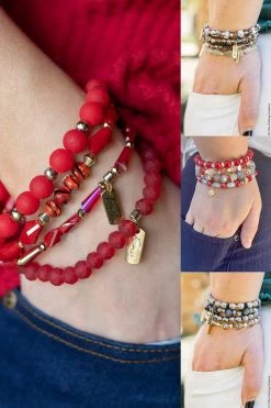 Vibe Clothing Company Erimish Extended Bracelets Set Of 4