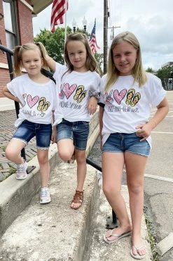 Mark Tee New Graphic Tees Peace Love FLIP FLOPS Graphic Tee - Youth