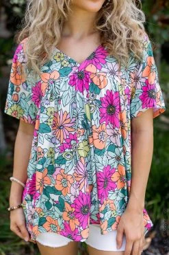 056 Flower Power Top