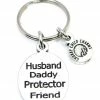053 Husband Daddy Key Ring Father's Day