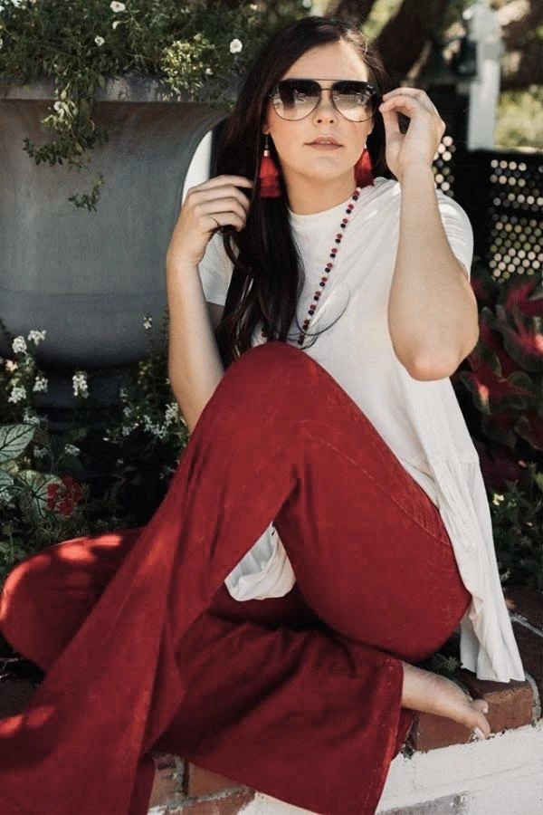 005 New Bottoms All American Flares - Ruby Red 5 005 New Bottoms All American Flares - Ruby Red