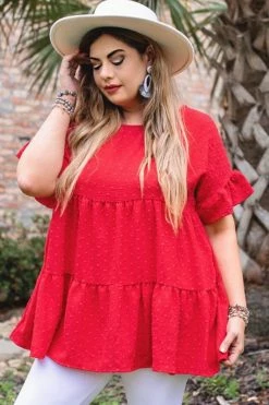 006 Sweet Summer Love Top - Red New Tops