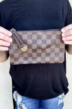 DaniEm Checkered Wristlet