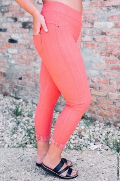 Vibe Clothing Company Charleston Skinnies - Coral New Bottoms