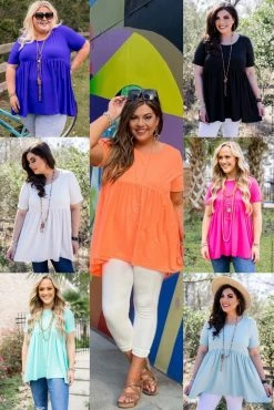 001 Beautiful Dreamer Babydoll Top New Basics