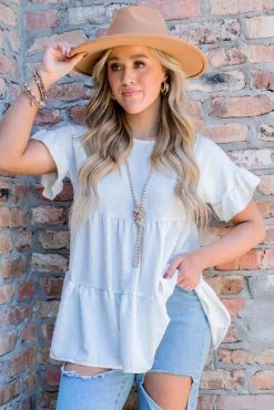 006 New Tops Sweet Summer Love Top - White