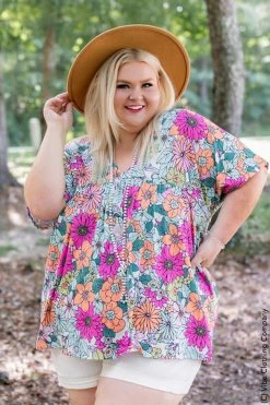 056 Flower Power Top