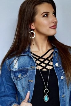 Vivi Silver Circles Earrings