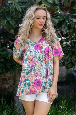056 Flower Power Top