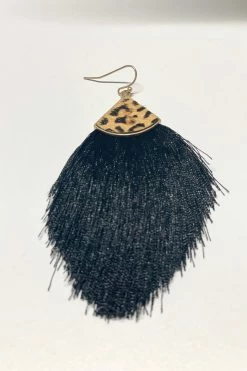 036 Leopard Feathers Earrings