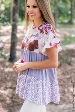 041 Summer Vacay Babydoll Top